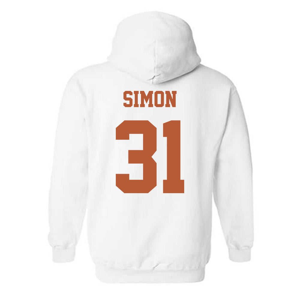 Texas - NCAA Football : James Simon - Classic Shersey Hooded Sweatshirt-3