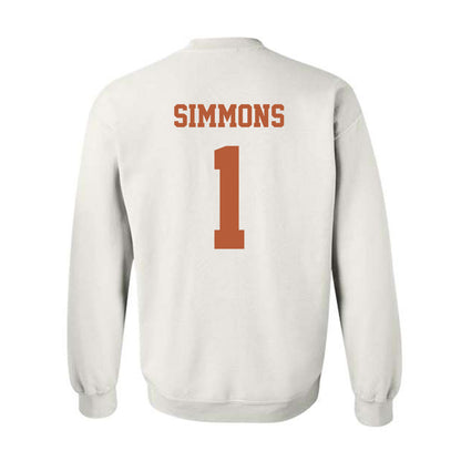 Texas - NCAA Football : Colin Simmons - Classic Shersey Crewneck Sweatshirt-4