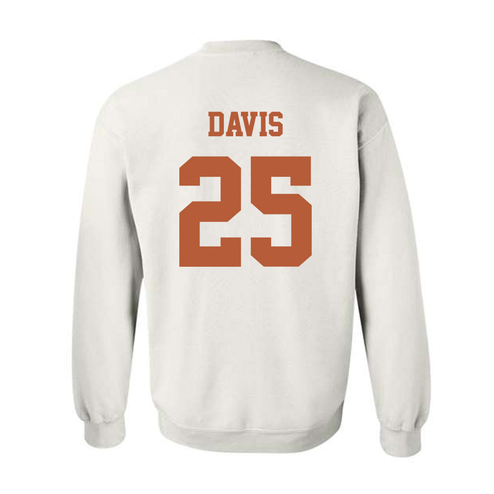 Texas - NCAA Football : Toray Davis - Classic Shersey Crewneck Sweatshirt-3