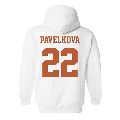 Texas - NCAA Beach Volleyball : Anna Pavelkova - Classic Shersey Hooded Sweatshirt-3