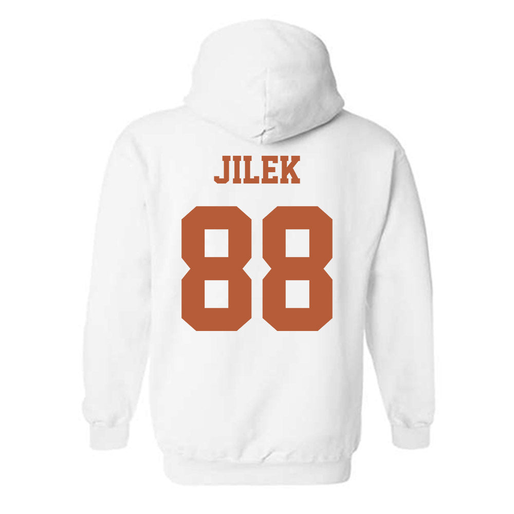 Texas - NCAA Football : Charlie Jilek - Classic Shersey Hooded Sweatshirt-4