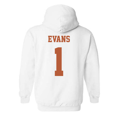 Texas - NCAA Men's Basketball : Amari Evans - Classic Shersey Hooded Sweatshirt-5