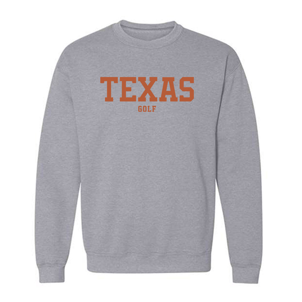 Texas - NCAA Men's Golf : Adam Villanueva - Classic Shersey Crewneck Sweatshirt-0