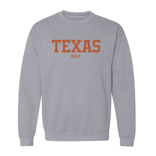 Texas - NCAA Men's Golf : Adam Villanueva - Classic Shersey Crewneck Sweatshirt-0