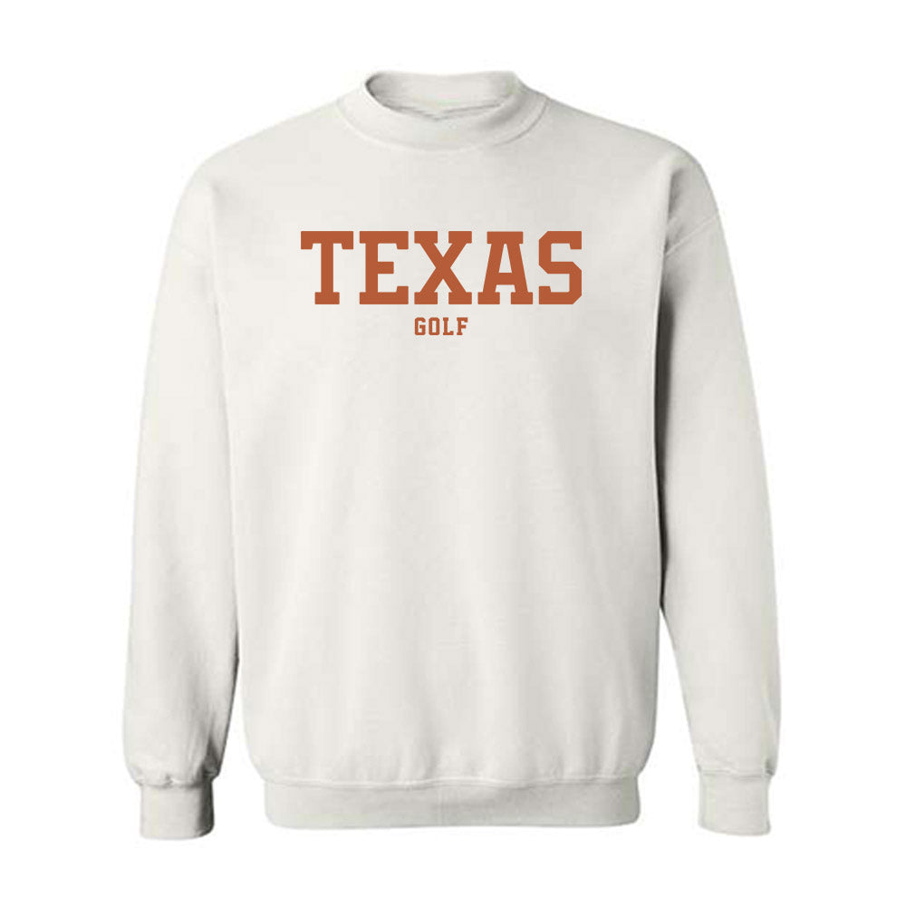 Texas - NCAA Men's Golf : Adam Villanueva - Classic Shersey Crewneck Sweatshirt-1