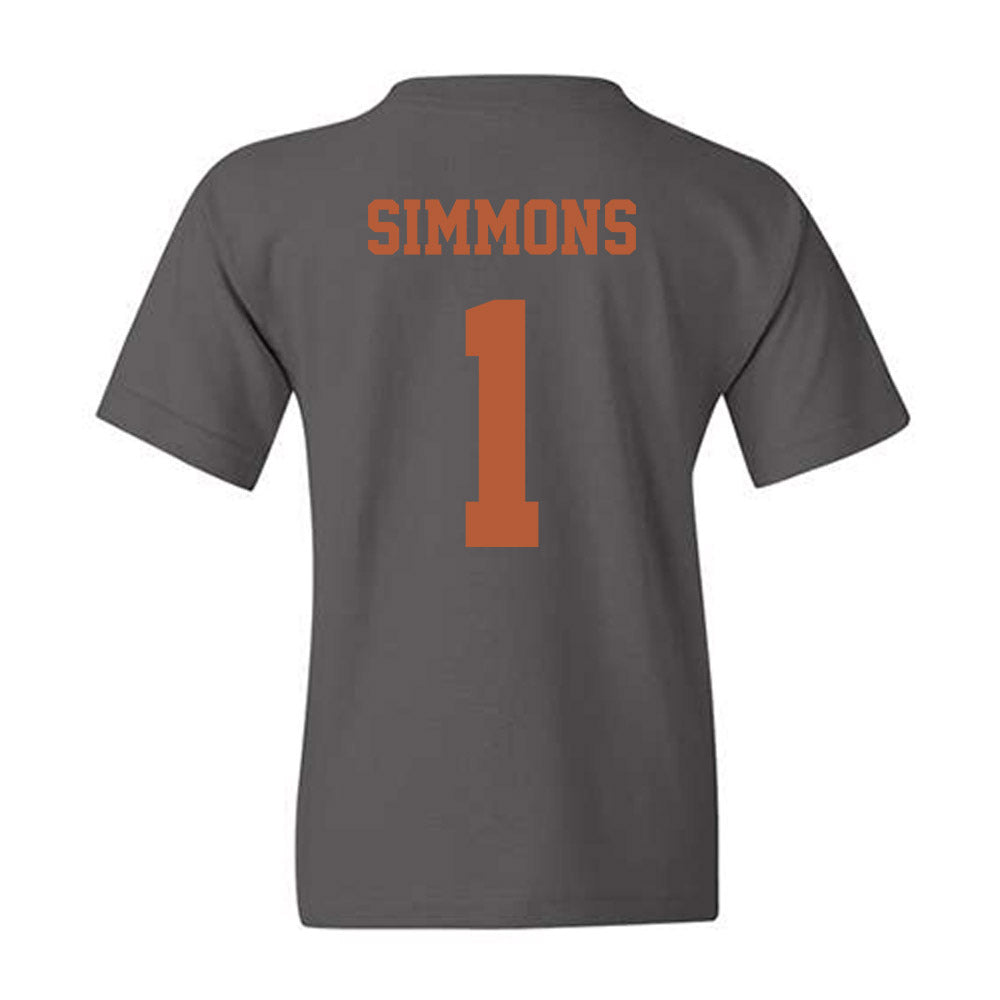 Texas - NCAA Football : Colin Simmons - Classic Shersey Youth T-Shirt-4