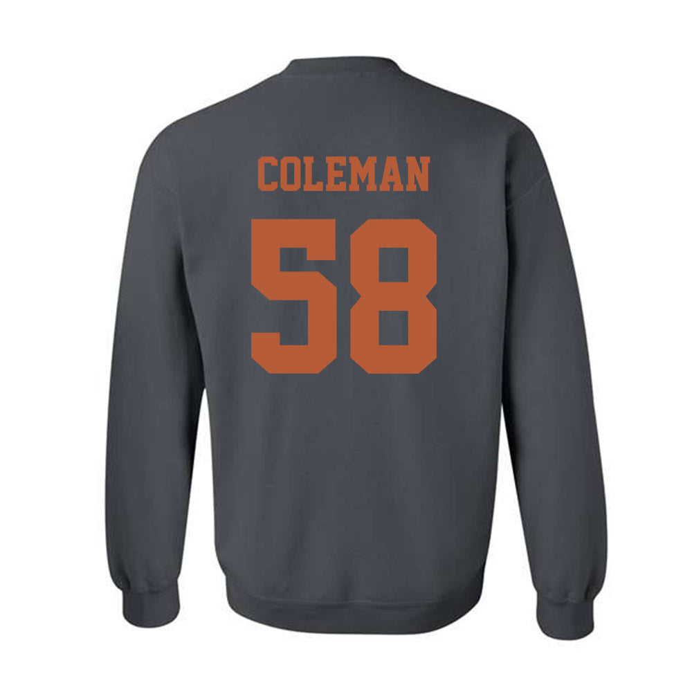 Texas - NCAA Football : Devin Coleman - Classic Shersey Crewneck Sweatshirt-5