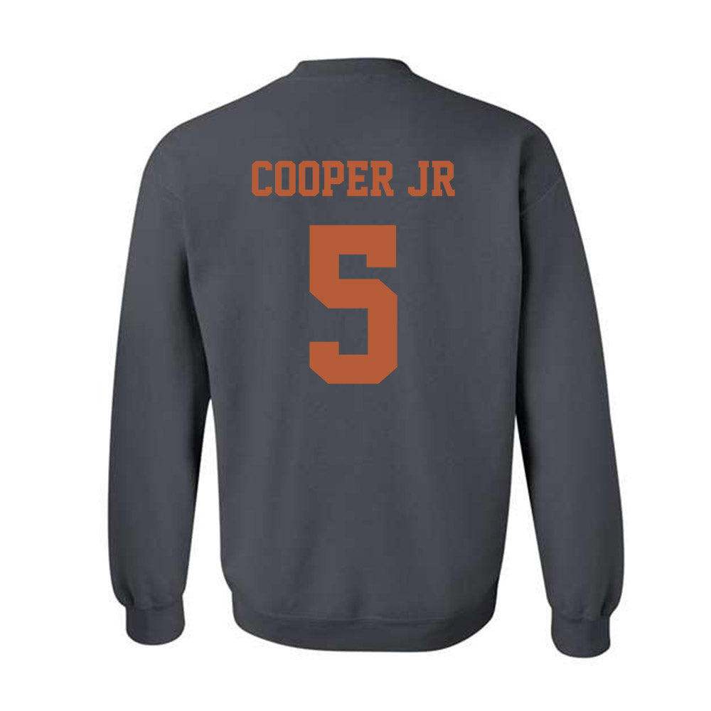 Texas - NCAA Football : Derrek Cooper jr - Classic Shersey Crewneck Sweatshirt-3