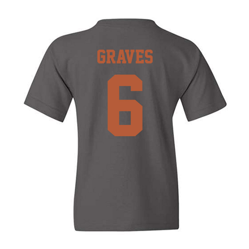 Texas - NCAA Women's Basketball : Sarah Graves - Classic Shersey Youth T-Shirt-3