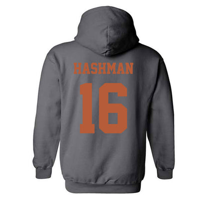 Texas - NCAA Beach Volleyball : Katie Hashman - Classic Shersey Hooded Sweatshirt-5