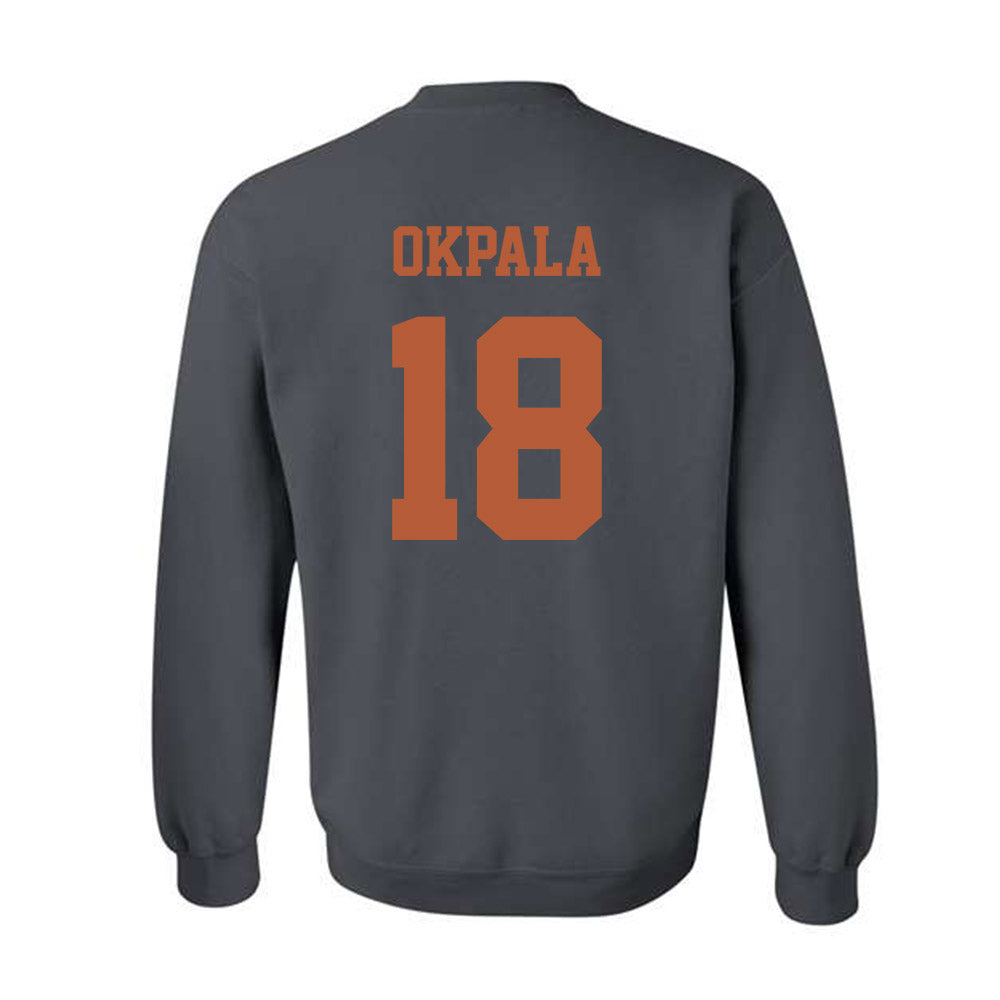 Texas - NCAA Football : Kosi Okpala - Classic Shersey Crewneck Sweatshirt-4
