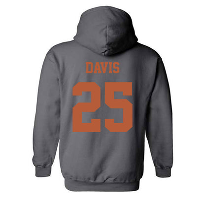 Texas - NCAA Football : Toray Davis - Classic Shersey Hooded Sweatshirt-4