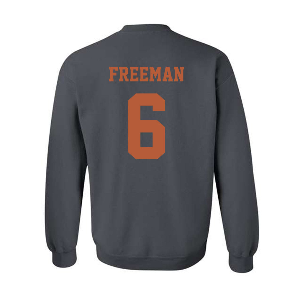 Texas - NCAA Men's Basketball : Elyjah Freeman - Classic Shersey Crewneck Sweatshirt-4