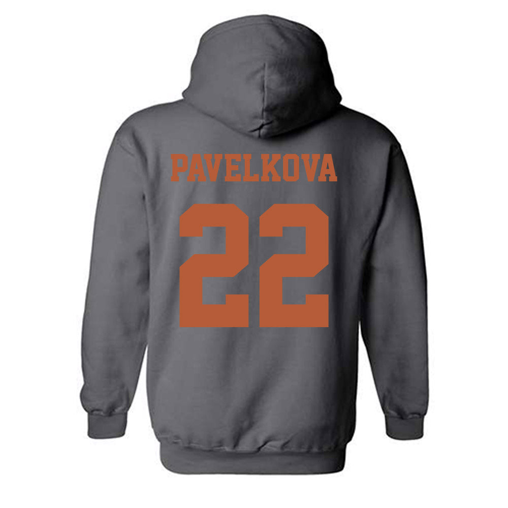 Texas - NCAA Beach Volleyball : Anna Pavelkova - Classic Shersey Hooded Sweatshirt-3