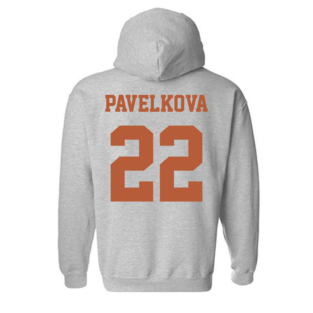Texas - NCAA Beach Volleyball : Anna Pavelkova - Classic Shersey Hooded Sweatshirt-3