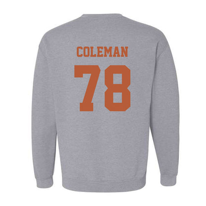 Texas - NCAA Football : Jordan Coleman - Classic Shersey Crewneck Sweatshirt-4