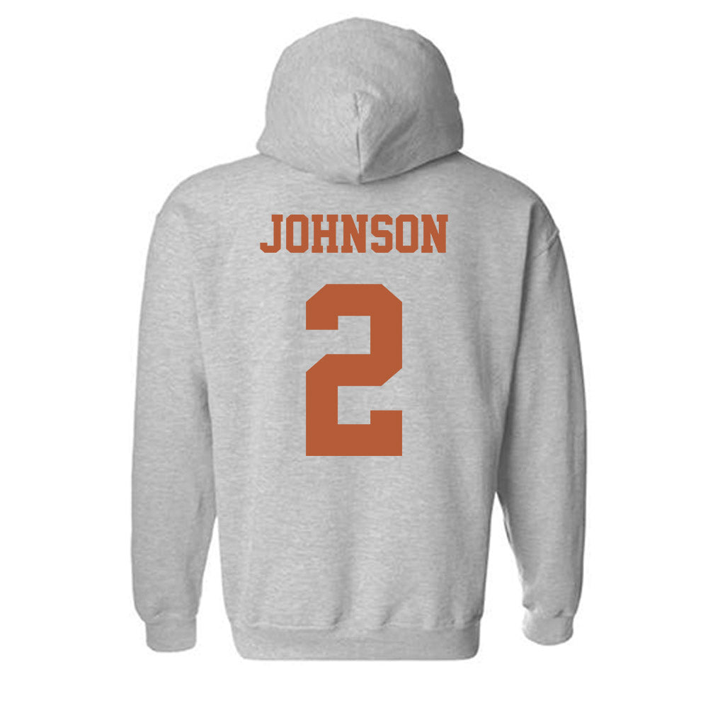Texas - NCAA Men's Basketball : Isaiah Johnson - Classic Shersey Hooded Sweatshirt-5