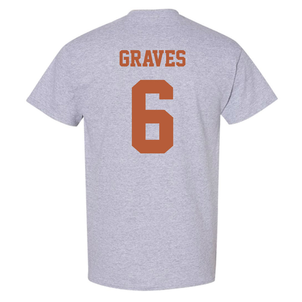 Texas - NCAA Women's Basketball : Sarah Graves - Classic Shersey T-Shirt-5