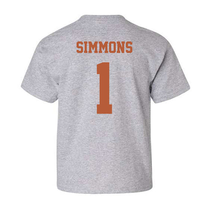 Texas - NCAA Football : Colin Simmons - Classic Shersey Youth T-Shirt-3