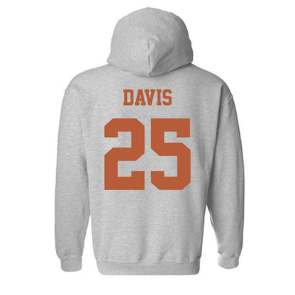 Texas - NCAA Football : Toray Davis - Classic Shersey Hooded Sweatshirt-3