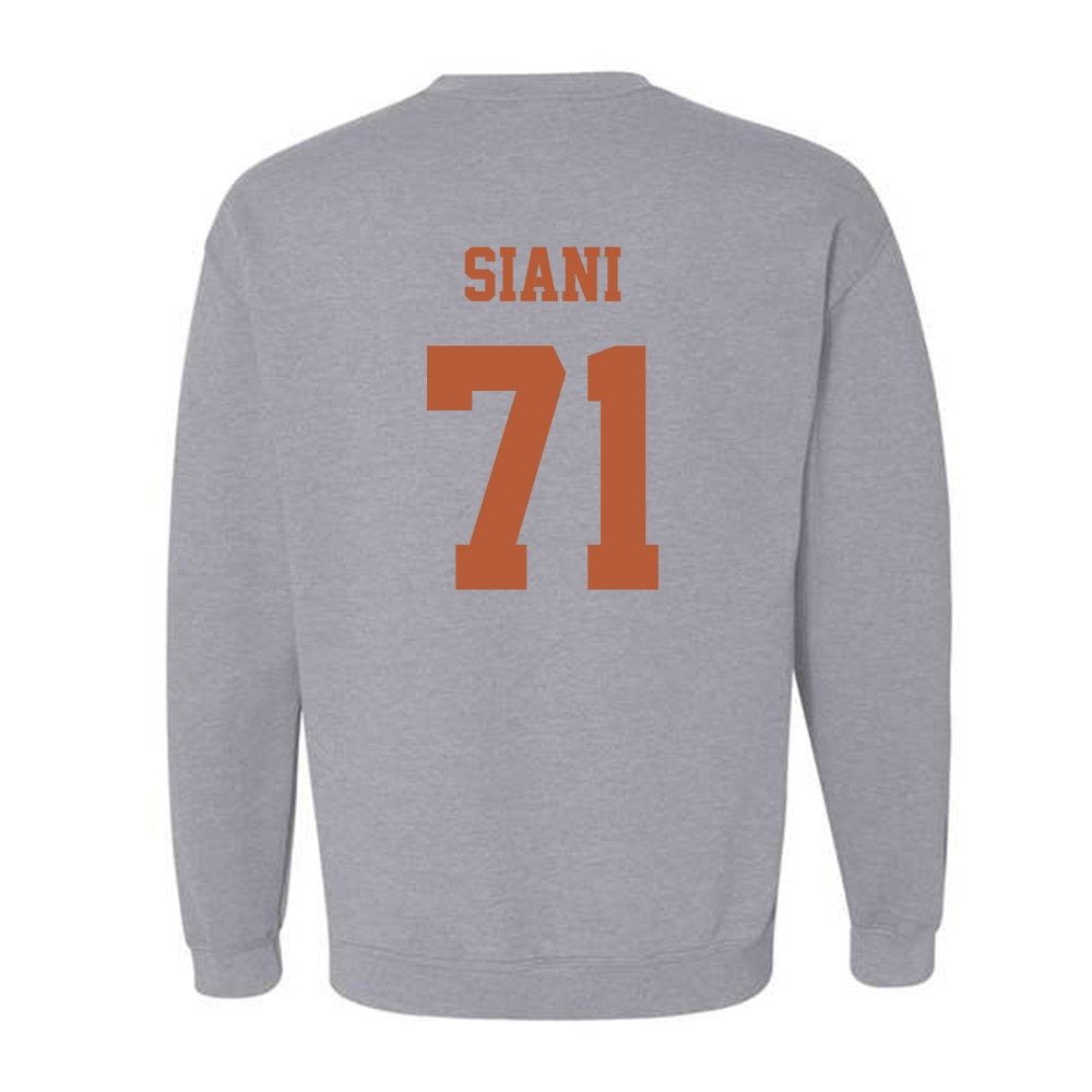 Texas - NCAA Football : Melvin Siani - Classic Shersey Crewneck Sweatshirt-4