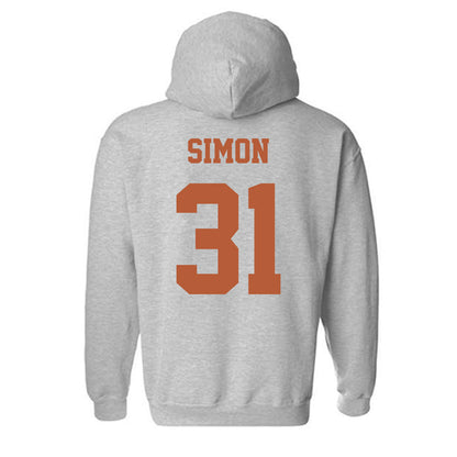 Texas - NCAA Football : James Simon - Classic Shersey Hooded Sweatshirt-4