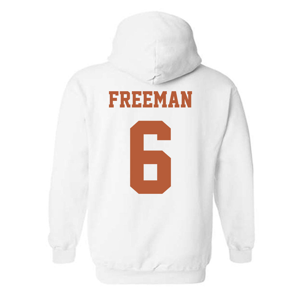 Texas - NCAA Men's Basketball : Elyjah Freeman - Classic Shersey Hooded Sweatshirt-5