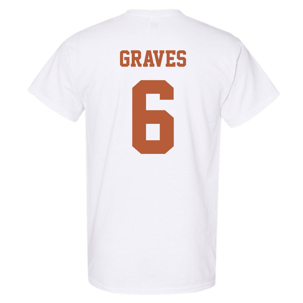 Texas - NCAA Women's Basketball : Sarah Graves - Classic Shersey T-Shirt-4