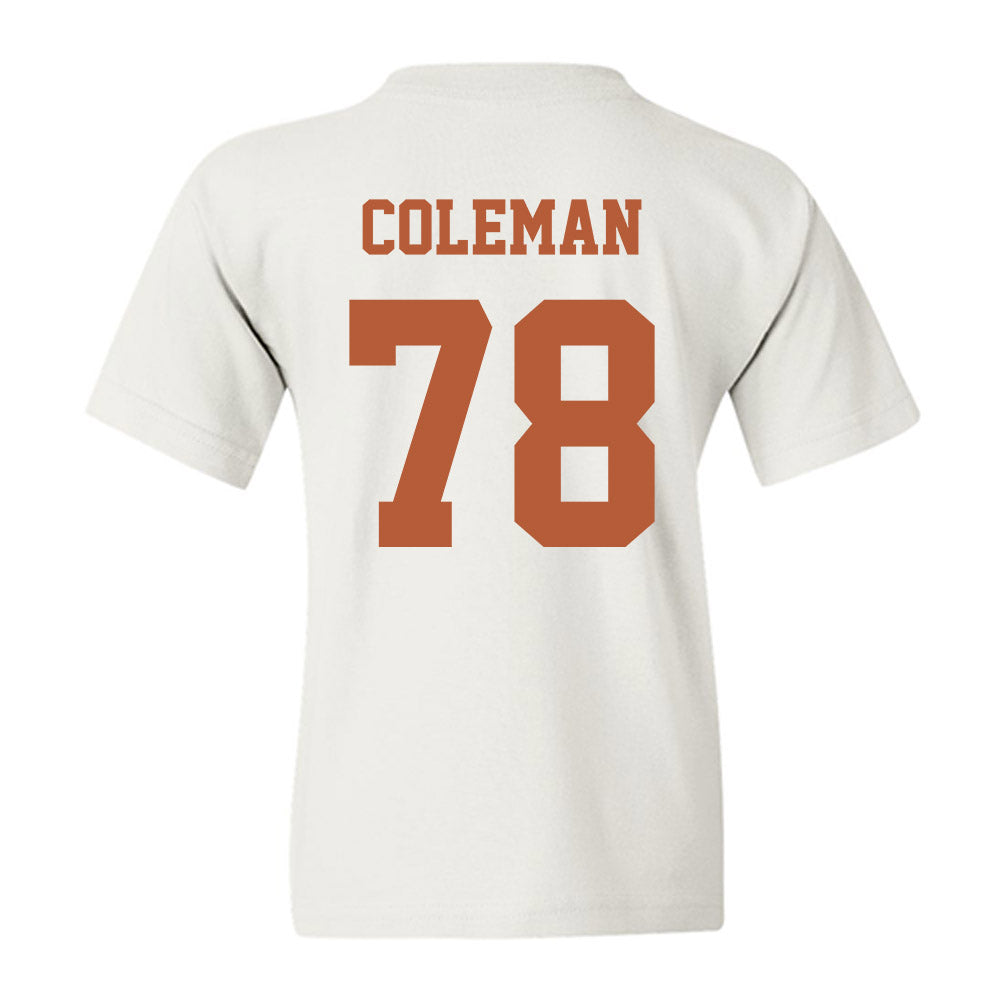 Texas - NCAA Football : Jordan Coleman - Classic Shersey Youth T-Shirt-5