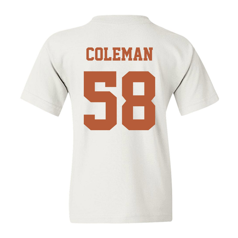 Texas - NCAA Football : Devin Coleman - Classic Shersey Youth T-Shirt-5