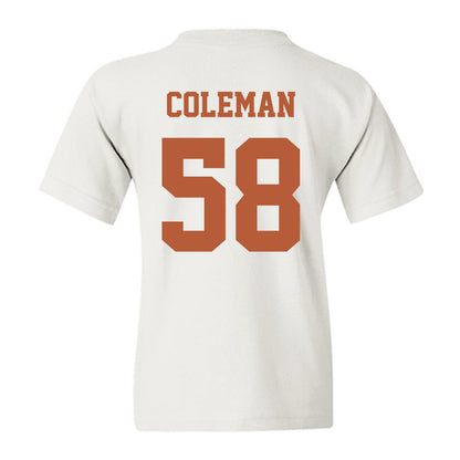 Texas - NCAA Football : Devin Coleman - Classic Shersey Youth T-Shirt-5