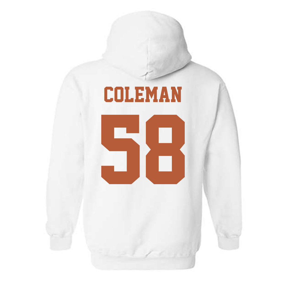 Texas - NCAA Football : Devin Coleman - Classic Shersey Hooded Sweatshirt-4