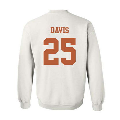 Texas - NCAA Football : Toray Davis - Classic Shersey Crewneck Sweatshirt-4