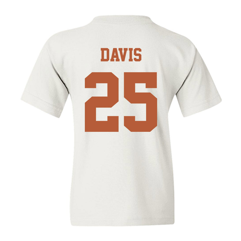 Texas - NCAA Football : Toray Davis - Classic Shersey Youth T-Shirt-3