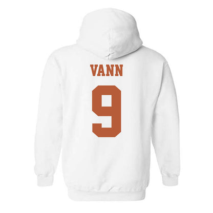 Texas - NCAA Women's Basketball : Zya Vann - Classic Shersey Hooded Sweatshirt-3