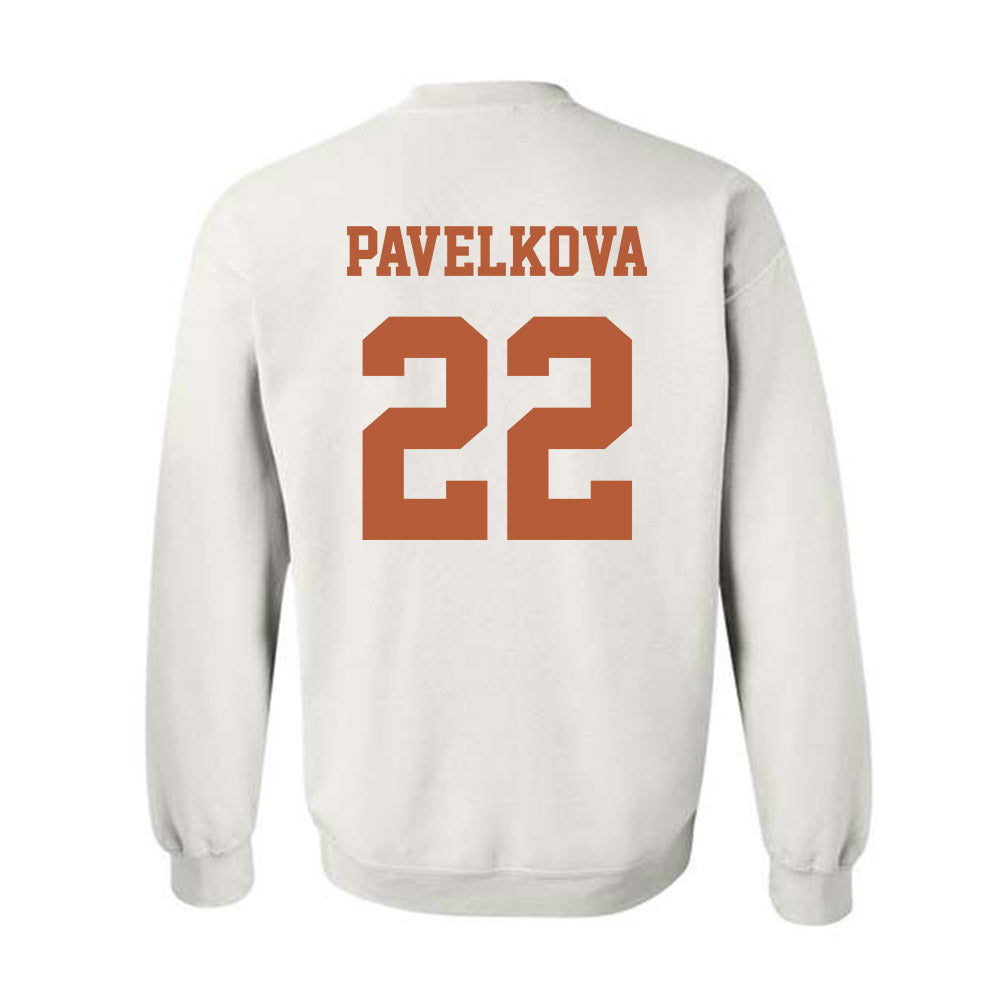 Texas - NCAA Beach Volleyball : Anna Pavelkova - Classic Shersey Crewneck Sweatshirt-3
