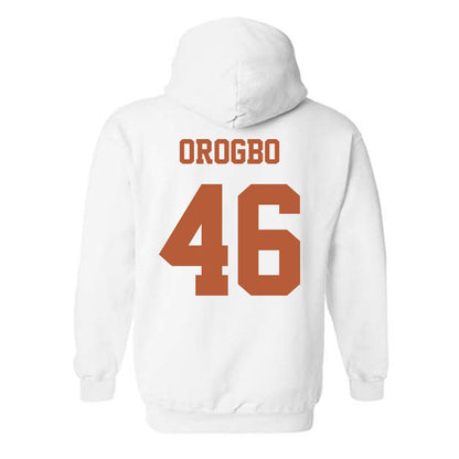 Texas - NCAA Football : Olalekan Orogbo - Classic Shersey Hooded Sweatshirt-3