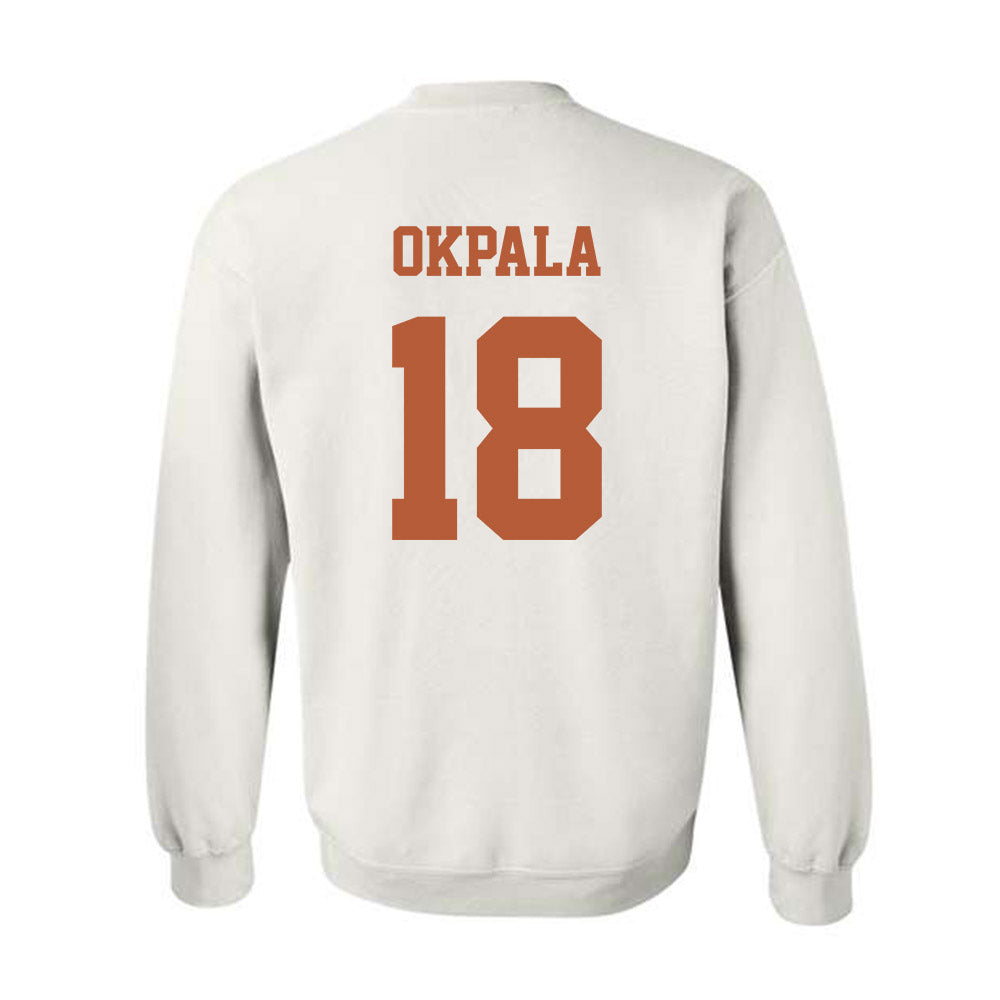 Texas - NCAA Football : Kosi Okpala - Classic Shersey Crewneck Sweatshirt-3