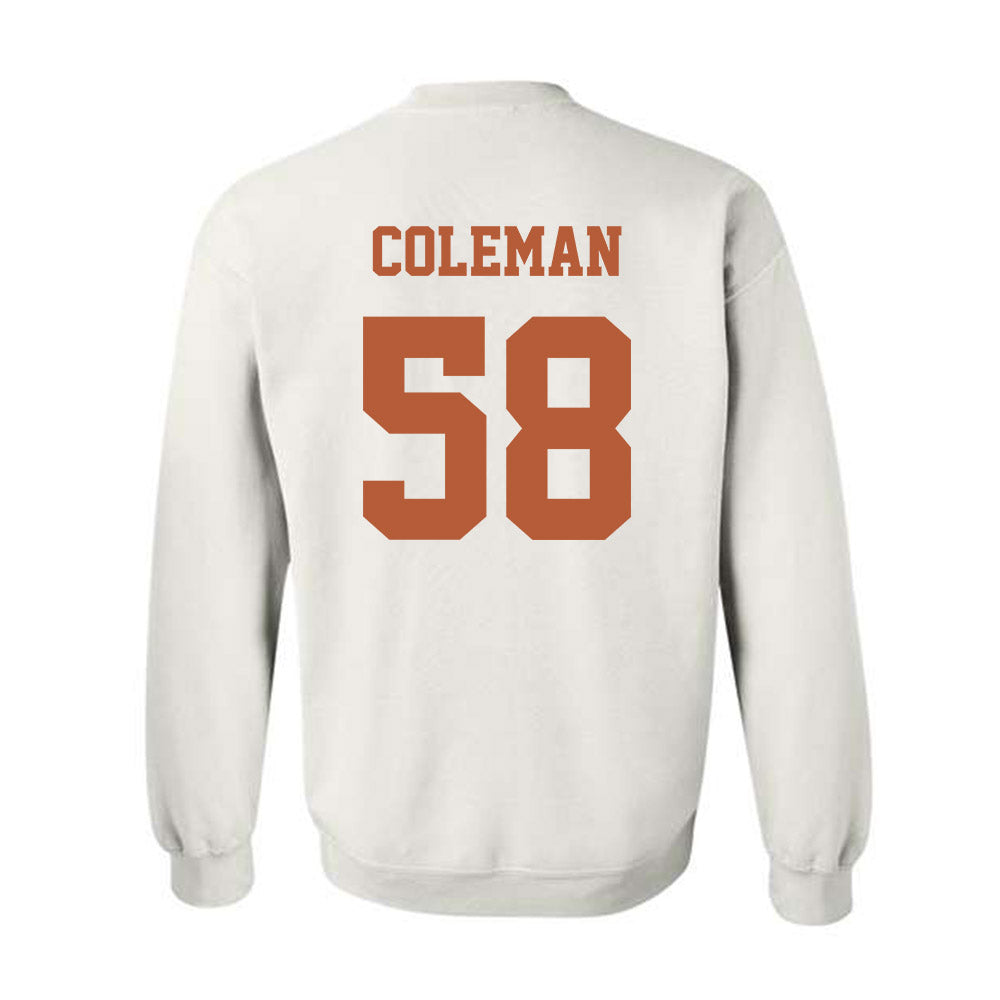Texas - NCAA Football : Devin Coleman - Classic Shersey Crewneck Sweatshirt-5
