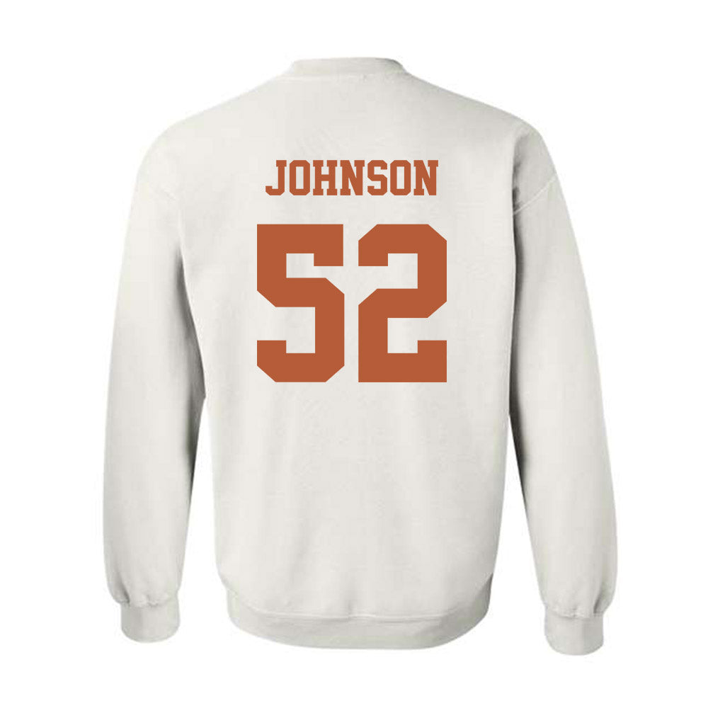Texas - NCAA Football : James Johnson - Classic Shersey Crewneck Sweatshirt-3