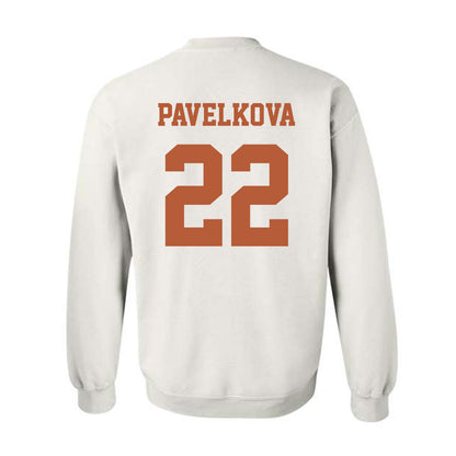 Texas - NCAA Beach Volleyball : Anna Pavelkova - Classic Shersey Crewneck Sweatshirt-4