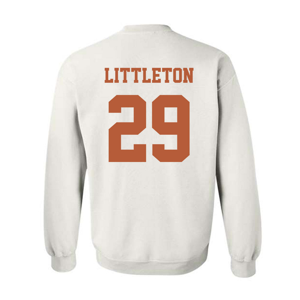 Texas - NCAA Football : Graceson Littleton - Classic Shersey Crewneck Sweatshirt-5