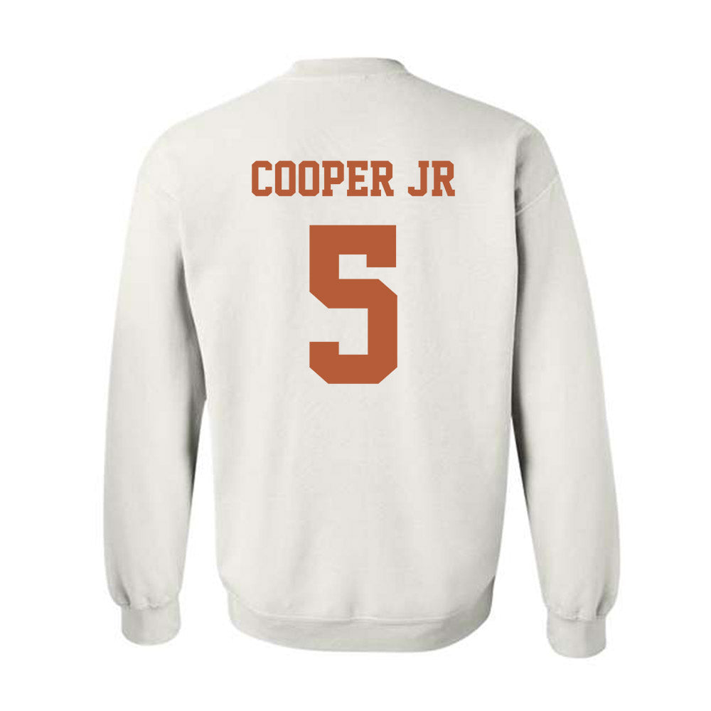 Texas - NCAA Football : Derrek Cooper jr - Classic Shersey Crewneck Sweatshirt-4