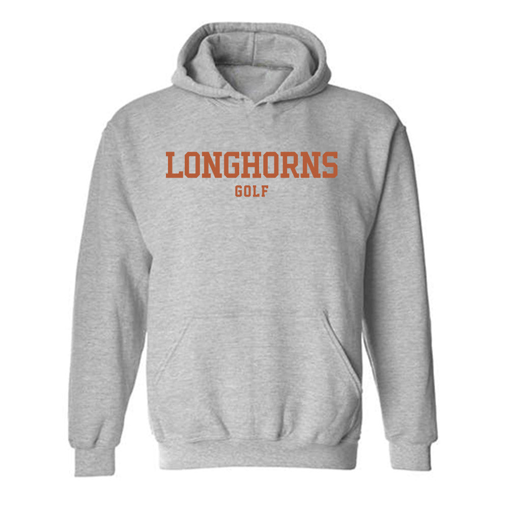 Texas - NCAA Men's Golf : Adam Villanueva - Classic Shersey Hooded Sweatshirt-0