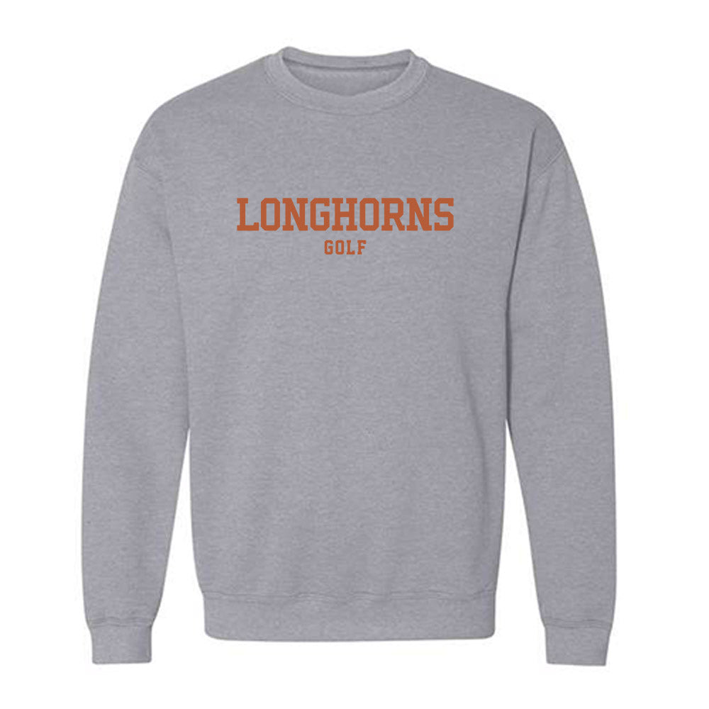 Texas - NCAA Men's Golf : Adam Villanueva - Classic Shersey Crewneck Sweatshirt-1