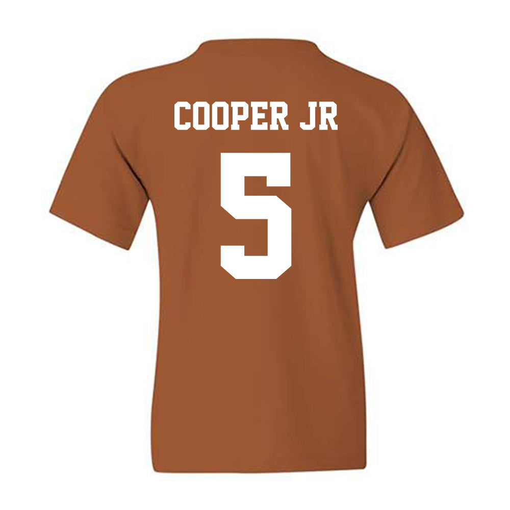 Texas - NCAA Football : Derrek Cooper jr - Classic Shersey Youth T-Shirt-1