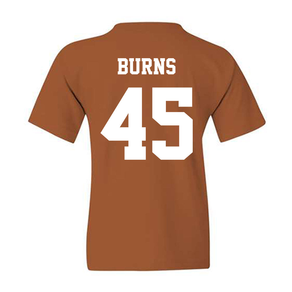 Texas - NCAA Baseball : Thomas Burns - Classic Shersey Youth T-Shirt-1