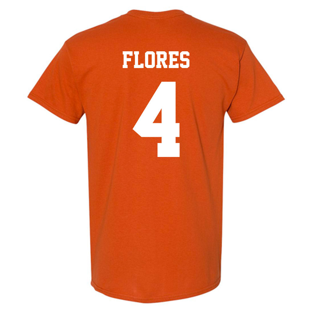 Texas - NCAA Baseball : Jason Flores - Classic Shersey T-Shirt-1