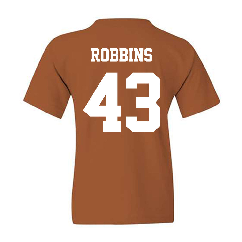 Texas - NCAA Baseball : Aiden Robbins - Classic Shersey Youth T-Shirt-1