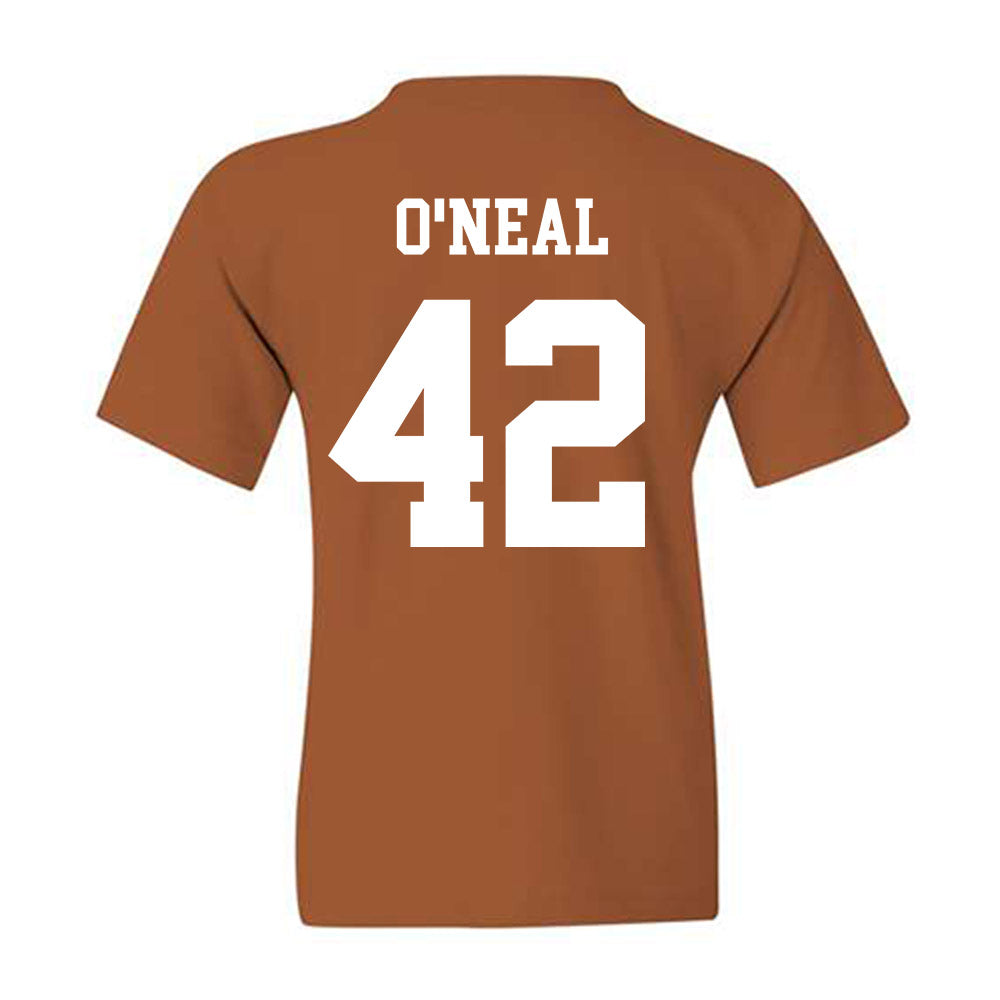 Texas - NCAA Football : Trott O'Neal - Classic Shersey Youth T-Shirt-1
